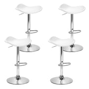 Artiss 4x Bar Stools Leather Gas Lift Chair White BA-K-1001-WHX4