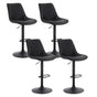 Artiss 4x Bar Stools Kitchen Swivel Gas Lift Counter Chair Diamond Leather Black BA-K-799G-BKX4
