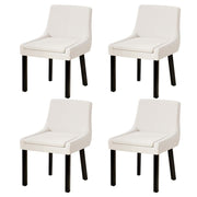 Artiss Dining Chairs Set of 4 Corduroy Wooden Beige BA-K-DIN-01-FA-BGX4