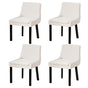 Artiss Dining Chairs Set of 4 Corduroy Wooden Beige BA-K-DIN-01-FA-BGX4