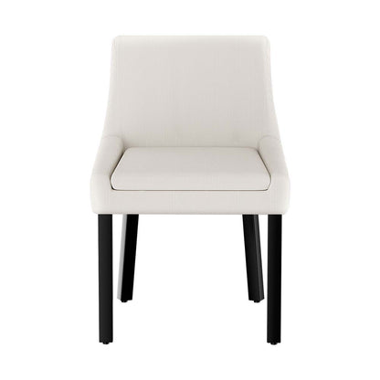 Artiss Dining Chairs Set of 4 Corduroy Wooden Beige BA-K-DIN-01-FA-BGX4