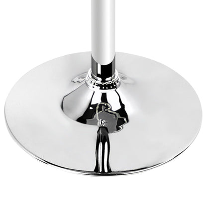 Artiss Bar Table Gas Lift Round White BA-K-TB304-WH