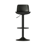 Artiss 2x Bar Stools Padded Seat Gas Lift Black BA-KJ-GL-BPP-SPU-BKX2