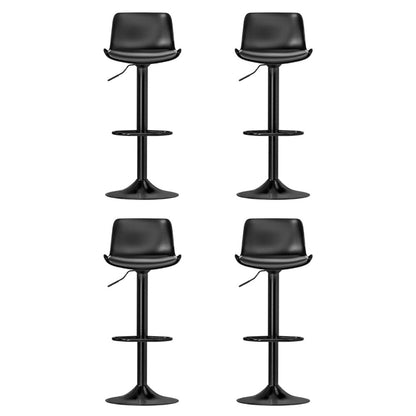 Artiss 4x Bar Stools Padded Seat Gas Lift Black BA-KJ-GL-BPP-SPU-BKX4