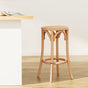 Artiss Bar Stool Rattan Seat Wooden BA-L-RA-B13-NA