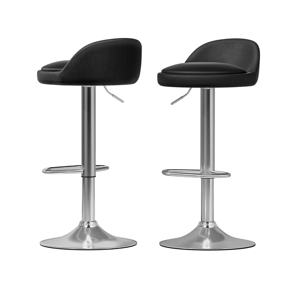Artiss Bar Table and Stools Set Dining Desk Kitchen Chairs Cafe Pub BA-TAB-CHR-GASLIFT-BKSV