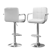 Artiss Bar Table and Stools Set Dining Desk Kitchen Chairs Cafe Pub BA-TAB-CHR-GASLIFT-WH
