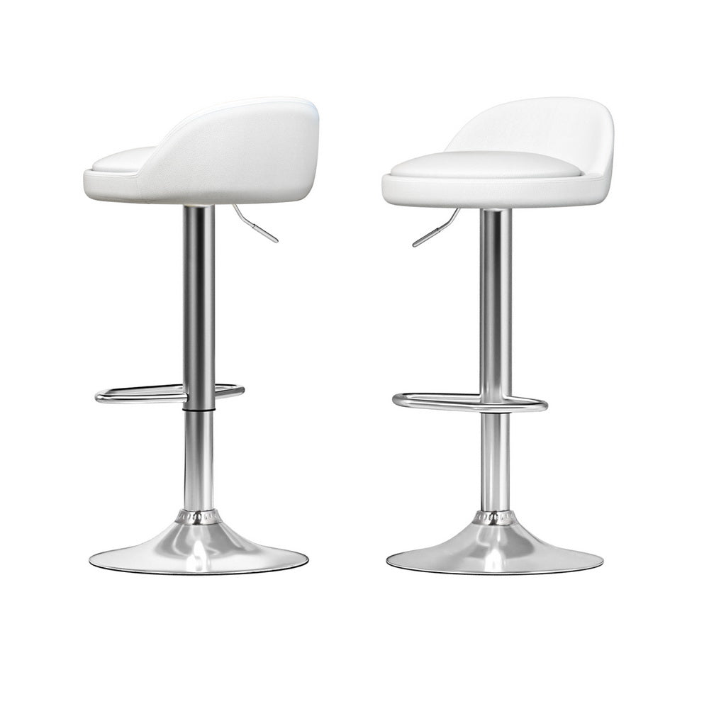 Artiss Bar Table and Stools Set Dining Desk Kitchen Chairs Cafe Pub BA-TAB-CHR-GASLIFT-WHSV