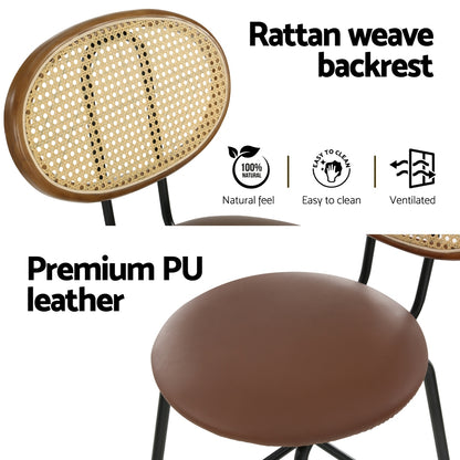 Artiss Bar Table Stools Set Dining Desk Industrial Kitchen Chairs Cafe Pub BA-TAB-CHR-SET-BR