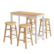 Artiss Bar Table and Stools Set Dining Desk Kitchen Chairs Cafe Pub BA-TAB-CHR-SET-NT