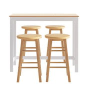 Artiss Bar Table and Stools Set Dining Desk Kitchen Chairs Cafe Pub BA-TAB-CHR-SET-NT