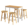 Artiss Bar Table and Stools Set Dining Desk Kitchen Chairs Cafe Pub BA-TAB-CHR-SET-NW