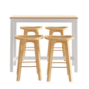 Artiss Bar Table and Stools Set Dining Desk Kitchen Chairs Cafe Pub BA-TAB-CHR-SET-NW