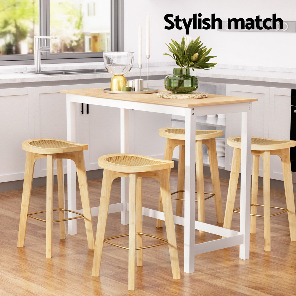 Artiss Bar Table and Stools Set Dining Desk Kitchen Chairs Cafe Pub BA-TAB-CHR-SET-NW
