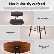 Artiss Bar Table and Stools Set Dining Desk Kitchen Chairs Cafe Pub BA-TAB-CHR-SET-WAL
