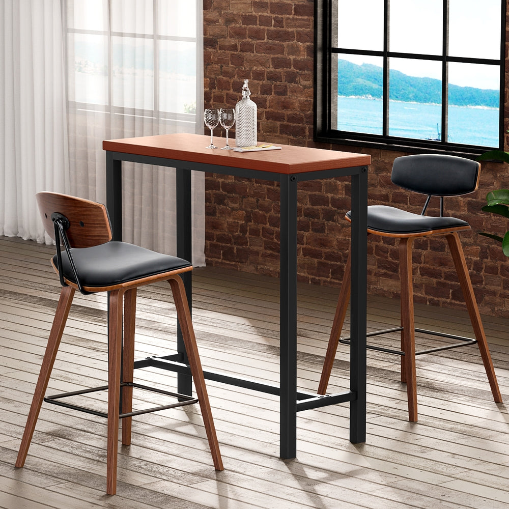 Artiss Bar Table and Stools Set Dining Desk Kitchen Chairs Cafe Pub BA-TAB-CHR-SET-WAL