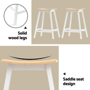 Artiss Bar Table and Stools Set Dining Desk Solid Wood Kitchen Chairs Cafe Pub BA-TAB-CHR-SET-WD
