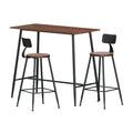 Artiss Bar Table and Stools Set Dining Desk Kitchen Chairs Cafe Pub BA-TAB-CHR-SET-WM