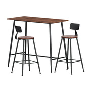 Artiss Bar Table and Stools Set Dining Desk Kitchen Chairs Cafe Pub BA-TAB-CHR-SET-WM