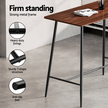 Artiss Bar Table and Stools Set Dining Desk Kitchen Chairs Cafe Pub BA-TAB-CHR-SET-WM