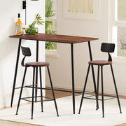 Artiss Bar Table and Stools Set Dining Desk Kitchen Chairs Cafe Pub BA-TAB-CHR-SET-WM