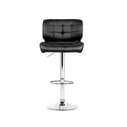 Artiss 4x Bar Stools Gas Lift Leather Padded Black BA-TW-4059-BKX4