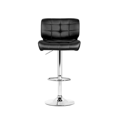 Artiss 4x Bar Stools Gas Lift Leather Padded Black BA-TW-4059-BKX4