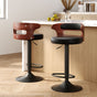Artiss 2x Bar Stools Gas Lift Faux Leather BA-TW-8005-BKX2