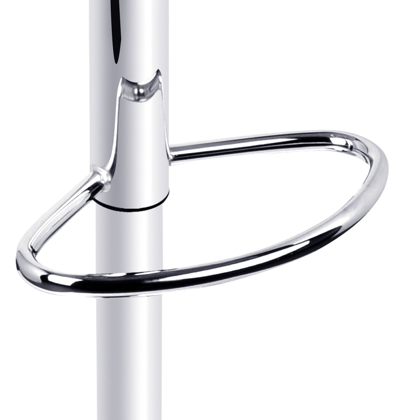 Artiss Bar Stools Gas Lift Leather w/Armrest Black BA-TW-8006A-BK