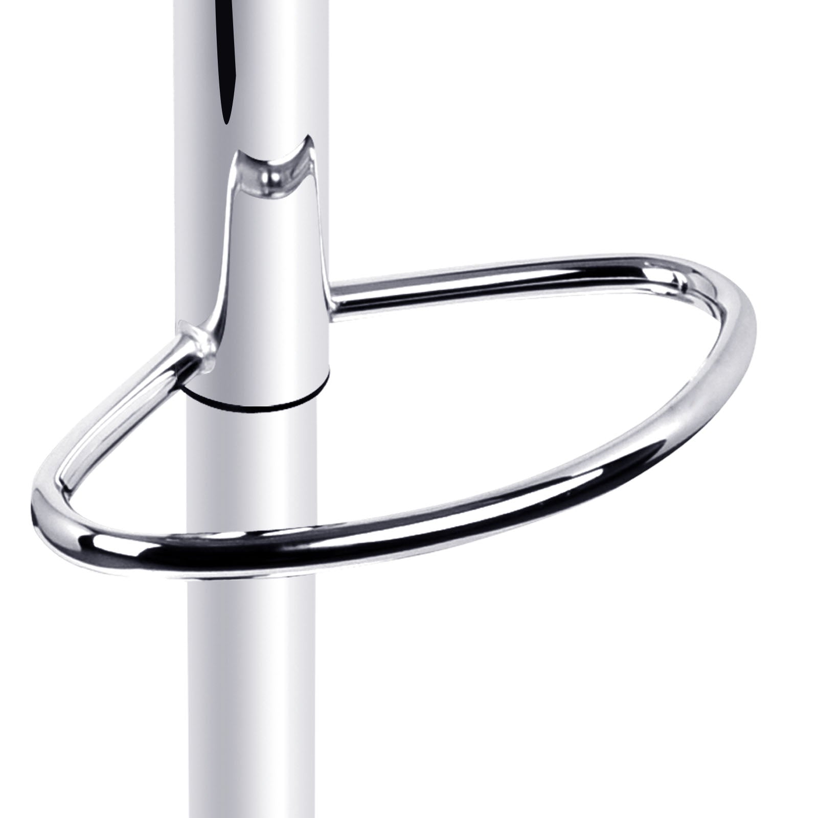 Artiss Bar Stools Gas Lift Leather w/Armrest Black BA-TW-8006A-BK