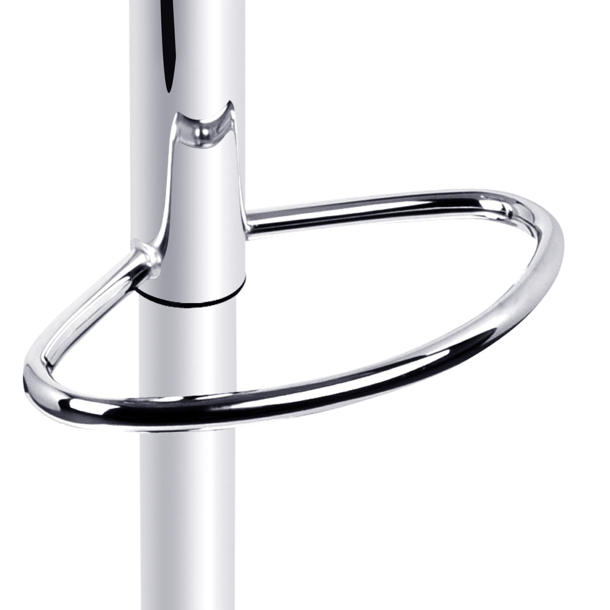 Artiss Bar Stools Gas Lift Leather w/Armrest Black BA-TW-8006A-BK