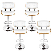 Artiss 4x Bar Stools Gas Lift Leather White BA-TW-8045-WHX4