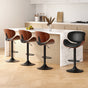 Artiss 4x Bar Stools Gas Lift Leather Padded Black BA-TW-8076-BKX4