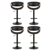 Artiss 4x Bar Stools Gas Lift Leather w/Armrest BA-TW-8078-BKX4