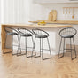 Artiss 4x Bar Stools Padded Seat Metal BA-TW-8128-BKX4