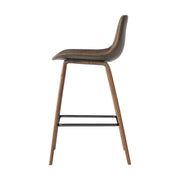 Artiss Bar Stools Kitchen Counter Barstools Leather Wooden Chairs x2 BA-TW-8701-BZX2