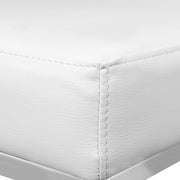 Artiss 2x Bar Stools Leather Padded Metal White BA-TW-9076-WHX2