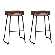 Artiss 2x Bar Stools Tractor Seat 65cm BA-TW-9090-H65-BKX2