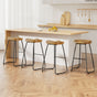 Artiss 4x Bar Stools Tractor Seat 65cm Wooden BA-TW-9090-H65-NTX4