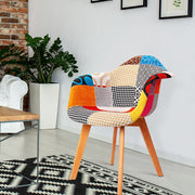 Artiss Dining Chairs Set of 2 Fabric Retro Replica DSW BA-TW-M2503-66FBX2