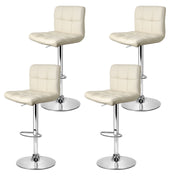 Artiss 4x Bar Stools Leather Gas Lift Beige BA-TW-NEW1055-BGX4