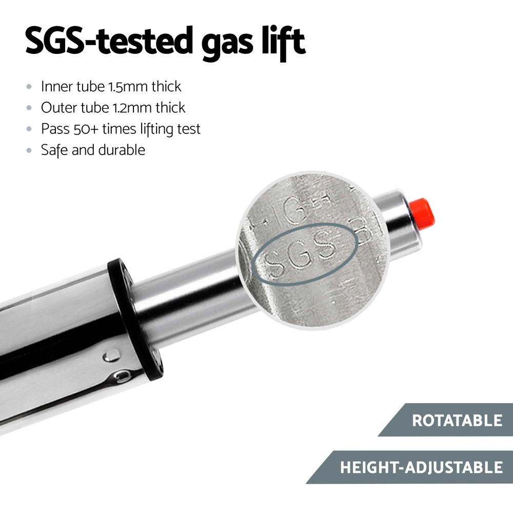 Artiss 4x Bar Stools Leather Gas Lift White BA-TW-NEW1055-WHX4