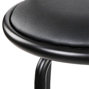 Artiss 2x Bar Stools Swivel Leather Padded Metal BA-TW-T5033A-BKX2