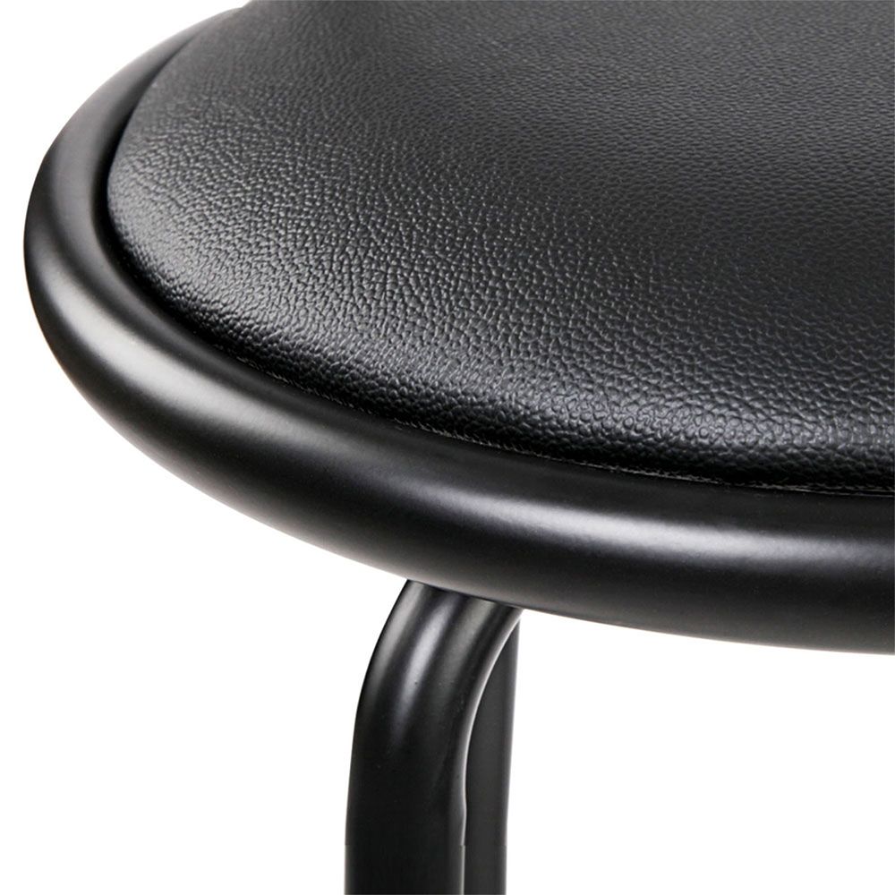 Artiss 2x Bar Stools Swivel Leather Padded Metal BA-TW-T5033A-BKX2