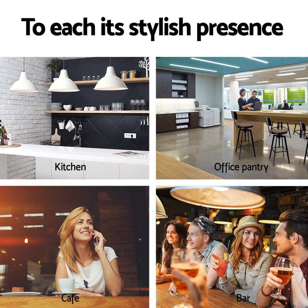 Artiss Bar Stools Kitchen Counter Chairs Vintage Metal Chairs BA-TW-V17-098BACK-BK