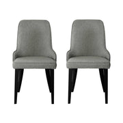 Artiss Dining Chairs Set of 2 Linen Fabric Grey BA-TW-V17-DIN5901-GYX2