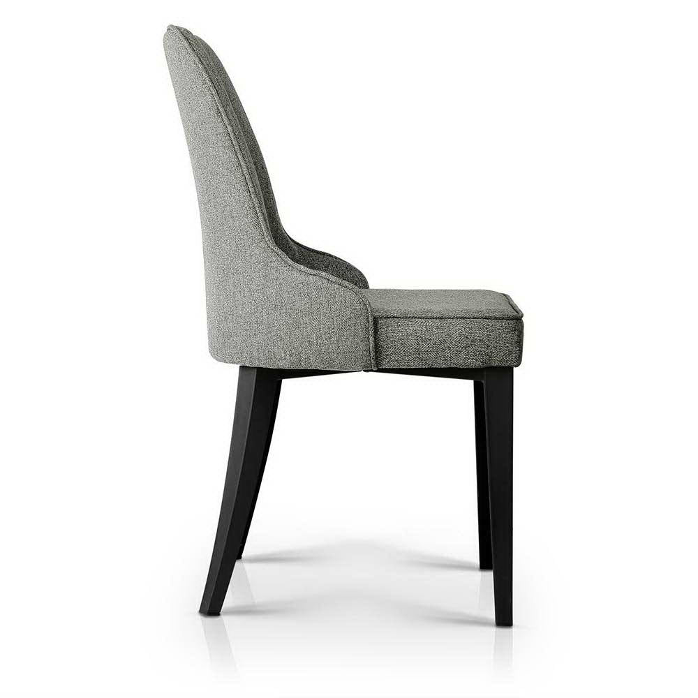 Artiss Dining Chairs Set of 2 Linen Fabric Grey BA-TW-V17-DIN5901-GYX2