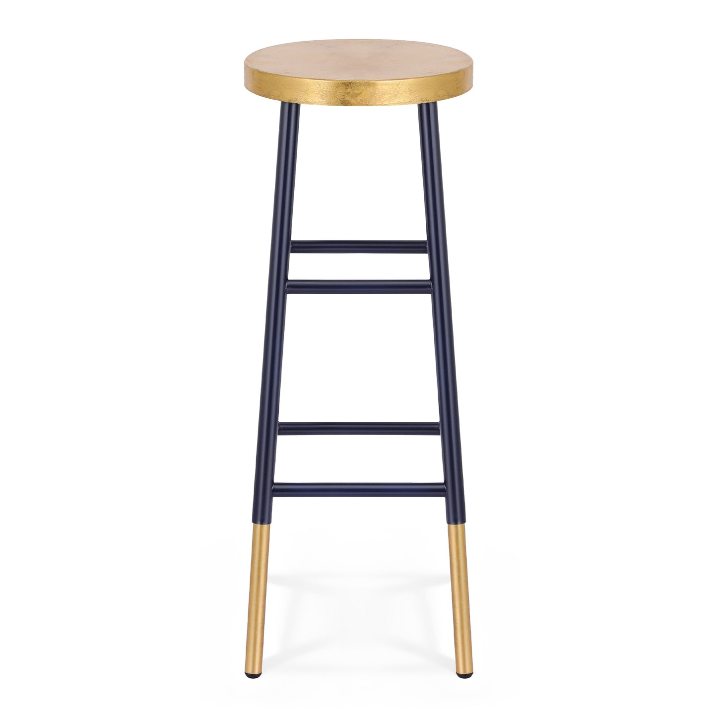 Artiss Bar Stools Metal Gold Navy BA-U-5005-NAGD