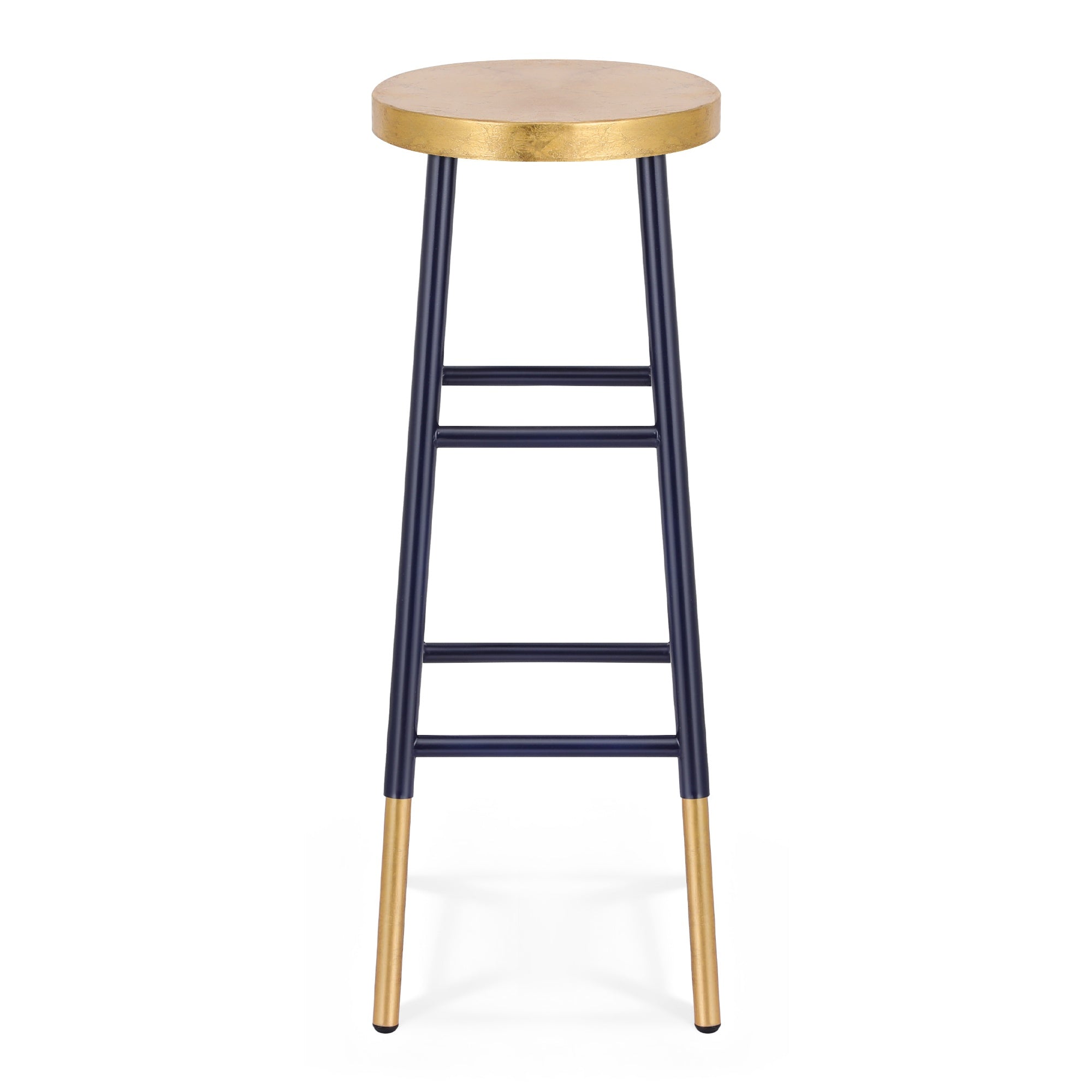 Artiss Bar Stools Metal Gold Navy BA-U-5005-NAGD
