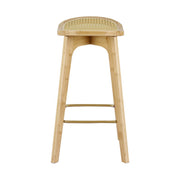 Artiss 4x Bar Stools Bamboo Rattan Stool Counter Chair Kitchen Barstools BA-Y-1033-NAX4